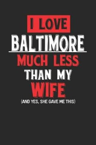 Cover of I Love Baltimore Much Less Than My Wife (and Yes, She Gave Me This)