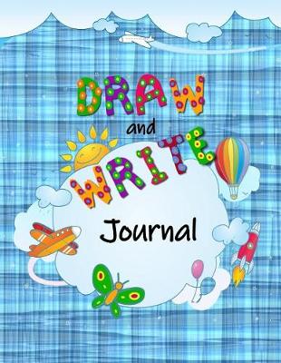 Book cover for Blue Draw and Write Journal for Kids