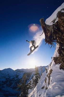 Book cover for A Snowboarder Catching Air Extreme Sports Journal