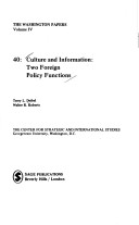 Book cover for Culture and Information