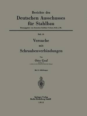 Cover of Versuche Mit Schraubenverbindungen