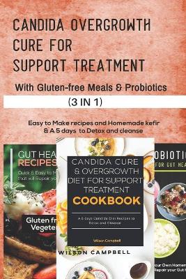 Book cover for Candida Overgrowth Cure for Support Treatment with Probiotics and Gluten-Free Meals