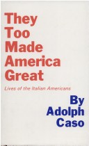 Book cover for They Too Made America Great