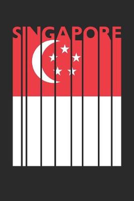 Book cover for Retro Singapore Planner - Singaporean Flag Diary - Vintage Singapore Notebook - Singapore Travel Journal