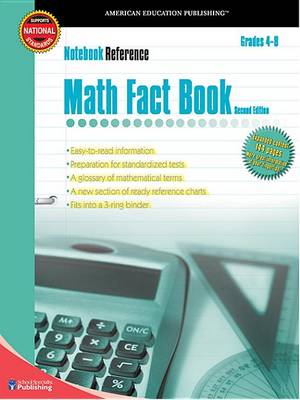 Book cover for Math Fact Book, Grades 4 - 8