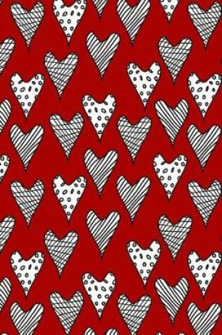 Cover of Journal Notebook Abstract Hearts Pattern 1