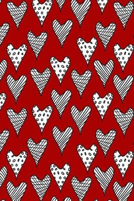 Cover of Journal Notebook Abstract Hearts Pattern 1