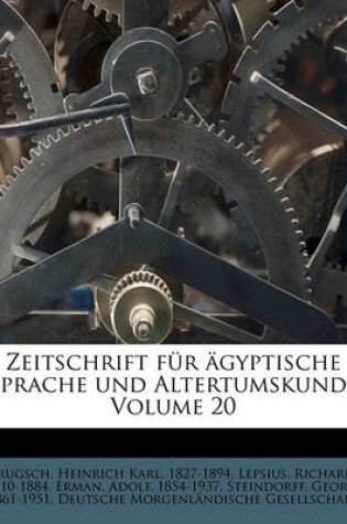 Cover of Zeitschrift Für Ägyptische Sprache Und Altertumskunde Volume 20