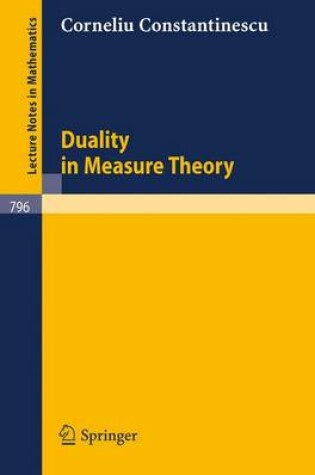 Cover of Duality in Measure Theory