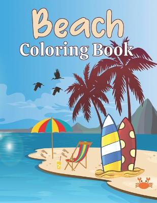 Book cover for Beach Coloring Book