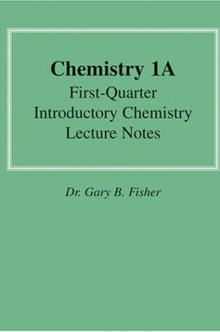 Cover of CHEMISTRY 1A NOTES