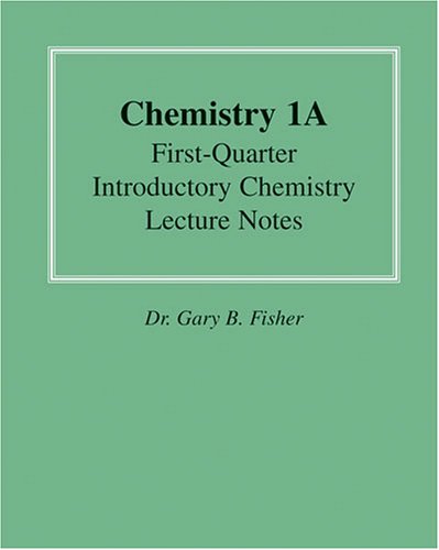 Book cover for CHEMISTRY 1A NOTES