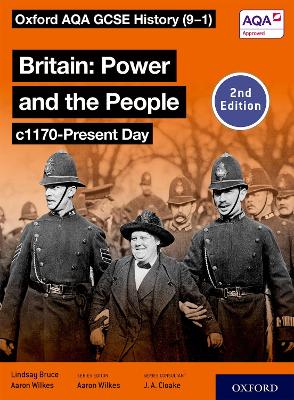 Book cover for Oxford AQA GCSE History (9-1): Britain: Power and the People c1170-Present Day Student Book Second Edition