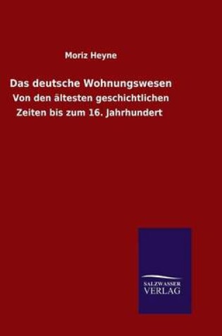 Cover of Das deutsche Wohnungswesen