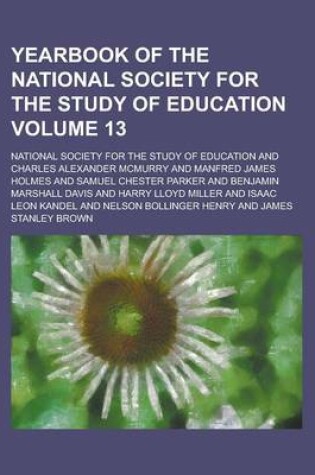 Cover of Yearbook of the National Society for the Study of Education Volume 13