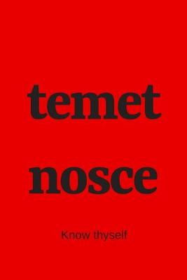 Book cover for temet nosce - Know thyself