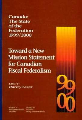 Book cover for Canada: The State of the Federation, 1999-2000