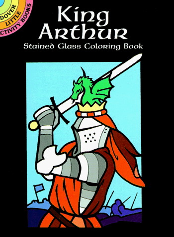 Book cover for King Arthur Stained Glass Col Bk