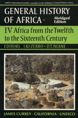 Cover of General History of Africa volume 4 [pbk abridged]