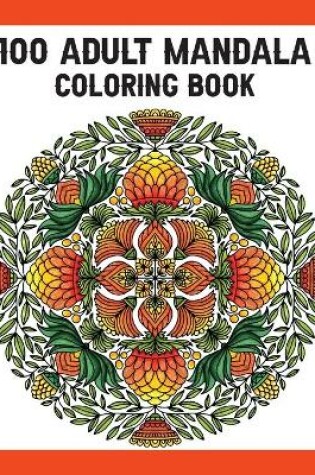 Cover of 100 Adult Mandala Coloring Book