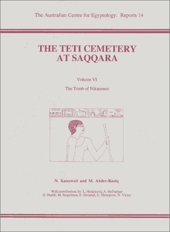 Book cover for Teti Cemetery at Saqqara Vol 6