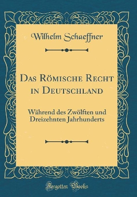 Book cover for Das Roemische Recht in Deutschland