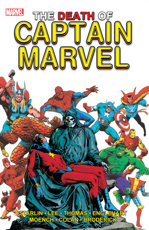 Book cover for The Death of Captain Marvel