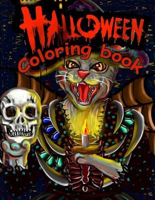 Book cover for Halloween Coloring Book