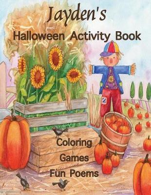 Book cover for Jayden's Halloween Activity Book