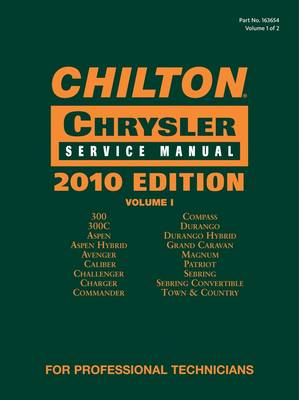 Book cover for Chilton Chrysler Service Manual