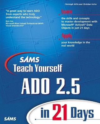 Cover of Sams Teach Yourself ADO 2.5 in 21 Days