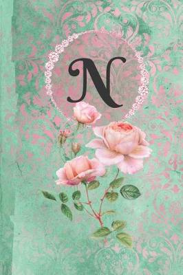 Book cover for Personalized Monogrammed Letter N Journal