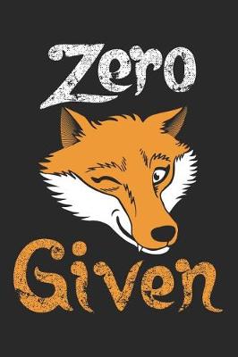 Book cover for Zero Fox Given