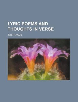 Book cover for Lyric Poems and Thoughts in Verse