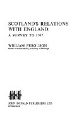 Cover of Scotland's Relations with England