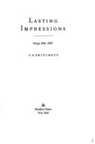 Cover of Lasting Impressions