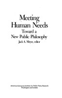 Book cover for Meeting Human Needs