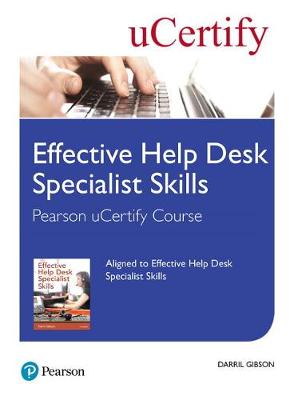 Book cover for Effective Help Desk Specialist Skills Pearson uCertify Course Student Access Card