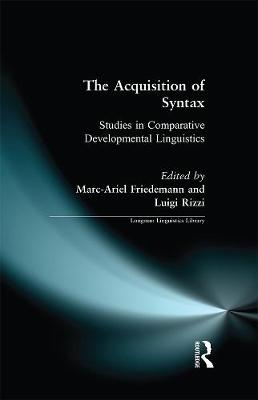 Cover of The Acquisition of Syntax