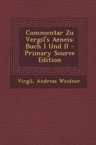 Cover of Commentar Zu Vergil's Aeneis