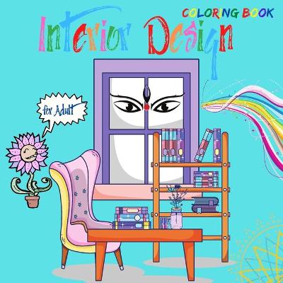 Book cover for Interior Design Coloring Book