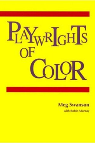 Cover of Playwrights of Color