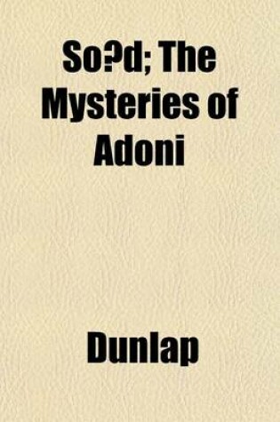 Cover of So D; The Mysteries of Adoni