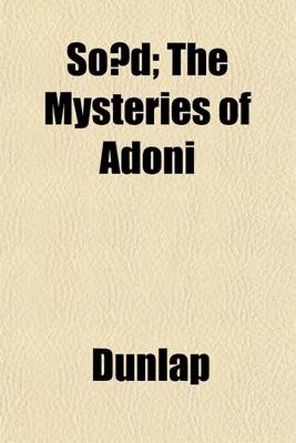 Book cover for So D; The Mysteries of Adoni