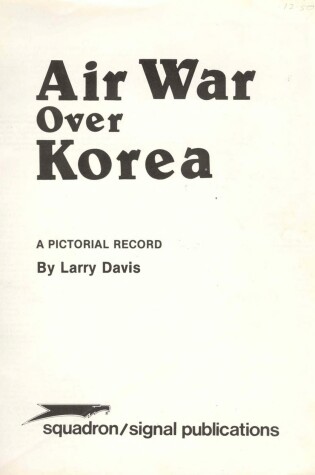 Cover of Air War Over Korea