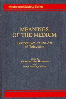 Book cover for Meanings of the Medium