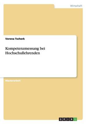 Cover of Kompetenzmessung bei Hochschullehrenden