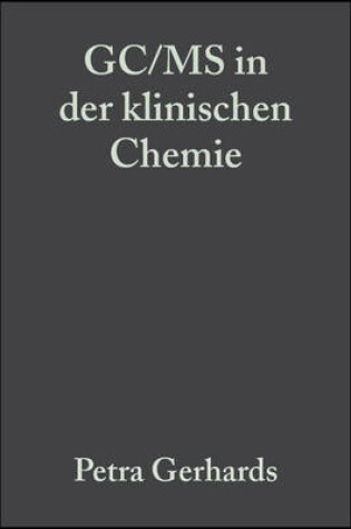 Cover of GC/MS in der klinischen Chemie