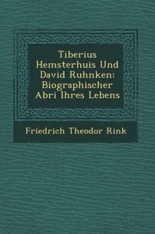 Cover of Tiberius Hemsterhuis Und David Ruhnken