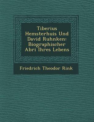 Book cover for Tiberius Hemsterhuis Und David Ruhnken